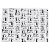 Cerf de Noël drôle d'illustration grand sac cadeau (Dos)