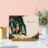 Cerf de Noël Forest Frame (Mariage)