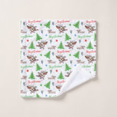 cerf de Noël fou (Gant de toilette)