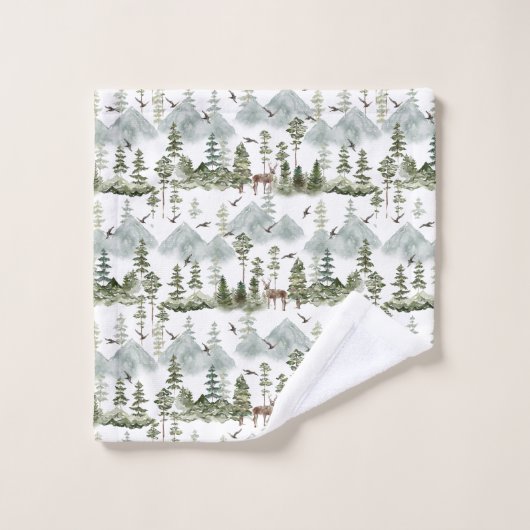 Cerf de pin rustique (Gant de toilette)