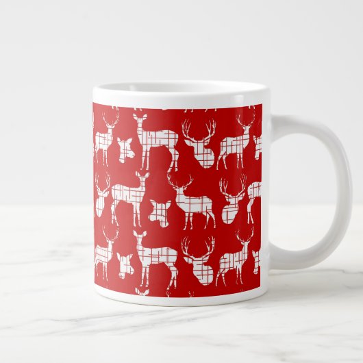 Cerf de silhouette rustique sur Mug de spécialités (Droite)