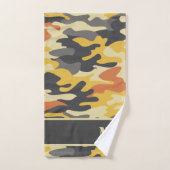 Cerf de Virginie et motif camouflage (Serviette à main)