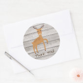 Cerf de Woodland merci Sticker (Enveloppe)