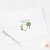Cerf des Bois - Étiquette de bougie de prière (Enveloppe)