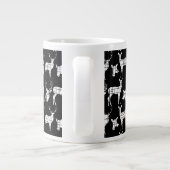 Cerf en silhouette rustique sur Mug Black Specialt (Dos)