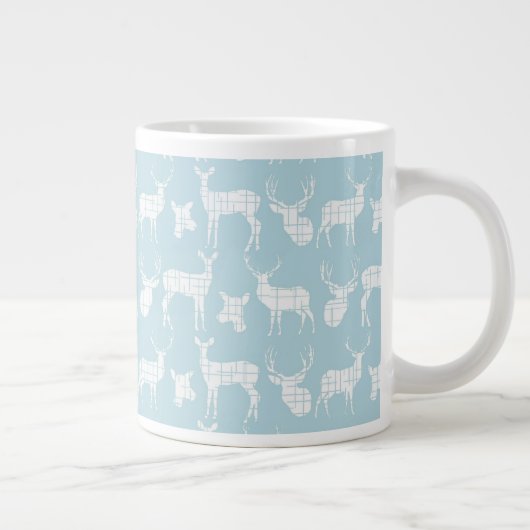 Cerf en silhouette rustique sur Mug de spécialités (Droite)