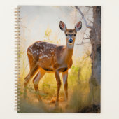 Cerf gracieux dans la conception de la nature fore (Devant)