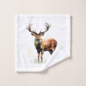 Cerf immense avec bois  (Gant de toilette)