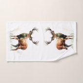 Cerf immense avec bois  (Serviette à main)