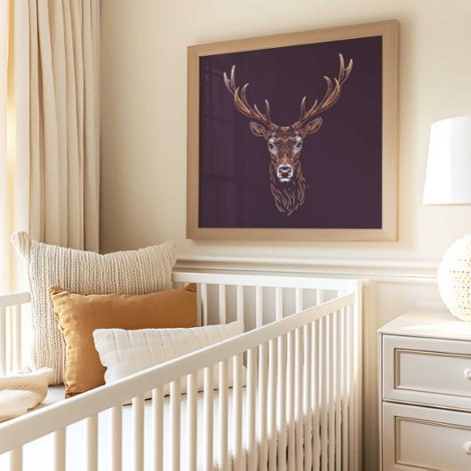Cerf | Impression murale d'animal de forêt
