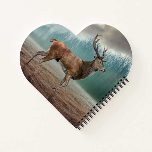 Cerf Lone Dans Le Carnet Forestier De Misty (Dos)