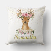 Cerf lunaire et Coussin Rose (Recto)