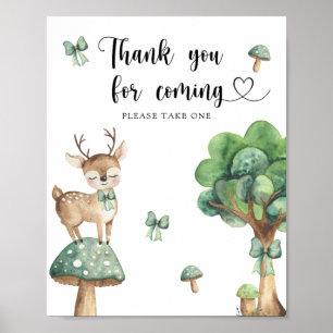 cerf - Merci pour venir Poster