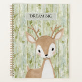 Cerf Mignon en Bois Faux Vert (Devant)