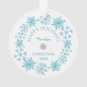 Cerf mignon sur patins Fluge de neige Wreath (dos)