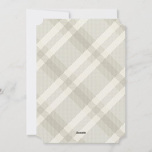 Cerf RUSTIQUE | CARTE DE VACANCES PAYÉE (Dos)