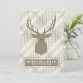 Cerf RUSTIQUE | CARTE DE VACANCES PAYÉE (Debout devant)