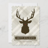 Cerf RUSTIQUE | CARTE DE VACANCES PAYÉE (Devant)