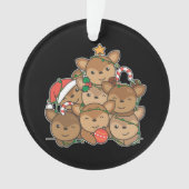 Cerf sapin de Noël animal drôle de Noël Ornamen (devant)