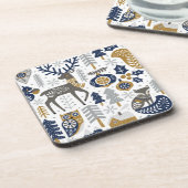 Cerf scandinave | Ensemble de Dessous de verre de  (Côté gauche)