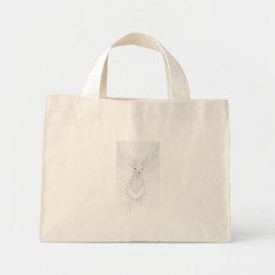 Cerf sous le sac fourre-tout du ciel nocturne