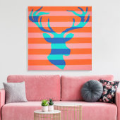 Cerf sur toile (Insitu(Salon))