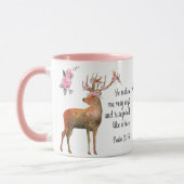 Cerfs communs avec la tasse de 18h33 de psaume de (Gauche)