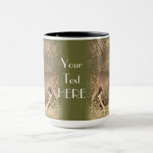 CERFS COMMUNS dans la TASSE de CAFÉ EN BOIS (Centre)