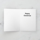 Cerfs communs de houx avec la carte de Noël de (Intérieur)