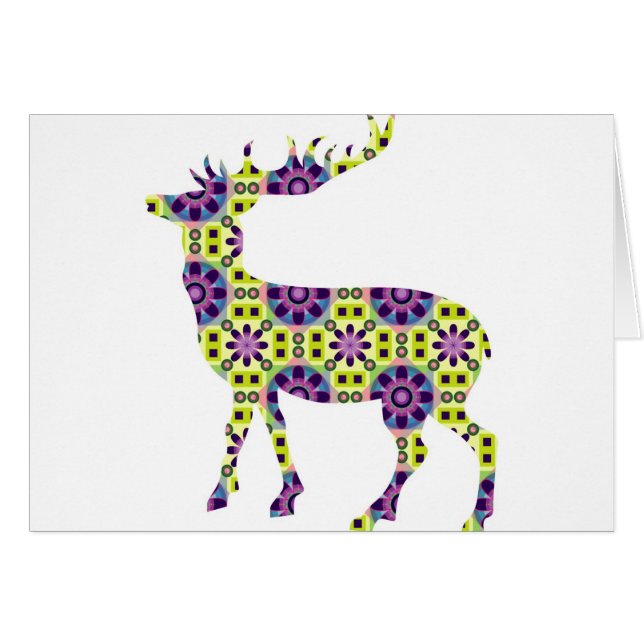 Cerfs communs géniaux colorés (Devant horizontal)