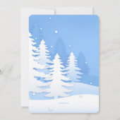 Cerfs dans la neige Invitation (Dos)