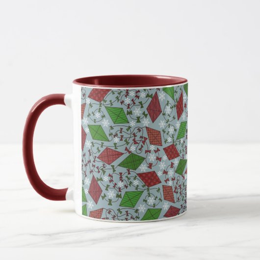 Cerfs-volants de Noël, tasse (Gauche)