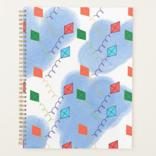 Cerfs-volants fantaisistes motif ciel multicolore