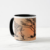 Cerfs-volants rouges sauvages dans la tasse de (Devant gauche)