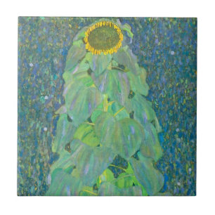 Ceric TEGEL : GUSTAV KLIMT : SUNFLOWER Tegeltje