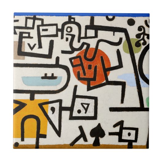 Ceric TEGEL : PAUL KLEE Tegeltje (Voorkant)