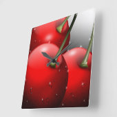 Cerise avec horloge murale à mâcher (Angle)
