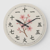 Cerise Blossom Kanji Horloge Design visage (Recto)