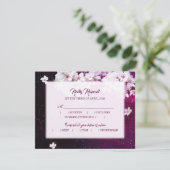 Cerise Blossom Mariage RSVP Menu Choix (Debout devant)