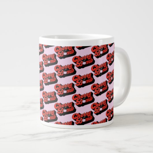 Cerise Bombe Giant Café Mug (Devant droit)