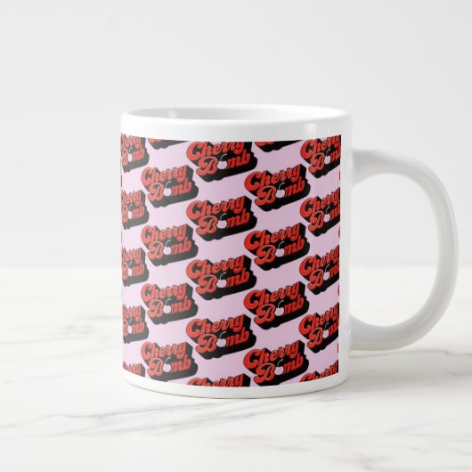 Cerise Bombe Giant Café Mug (Droite)