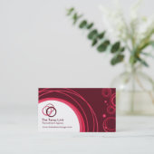 Cerise carte de visite professionnelle rouge/brun (Debout devant)