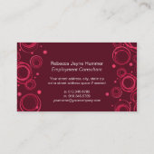 Cerise carte de visite professionnelle rouge/brun (Dos)