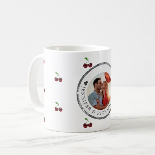 Cerise Codée Valentine's Day Custom Mug (Devant gauche)