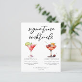 Cerise cosmopolite Français 75 Cocktails Menu (Debout devant)