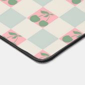 Cerise esthétique rose verte À damiers Motif Y2K (Coin)