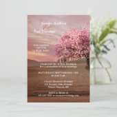Cerise Fleur Orchard Après Faire-part de mariage (Debout devant)