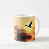 Cerise Fleur Sunset Aigle Café Mug (Devant droit)