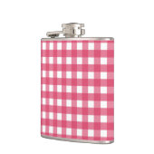 Cerise gingham heupfles (Links)