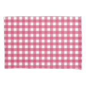 Cerise gingham kussensloop (Voorkant)
